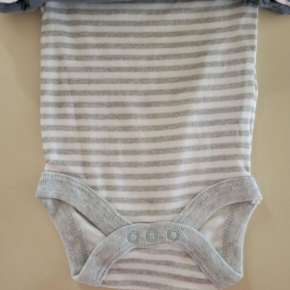 Cloud Island™ Blue Adventure Short Sleeve Bodysuit 4pk Newborn - Picture 6 of 12